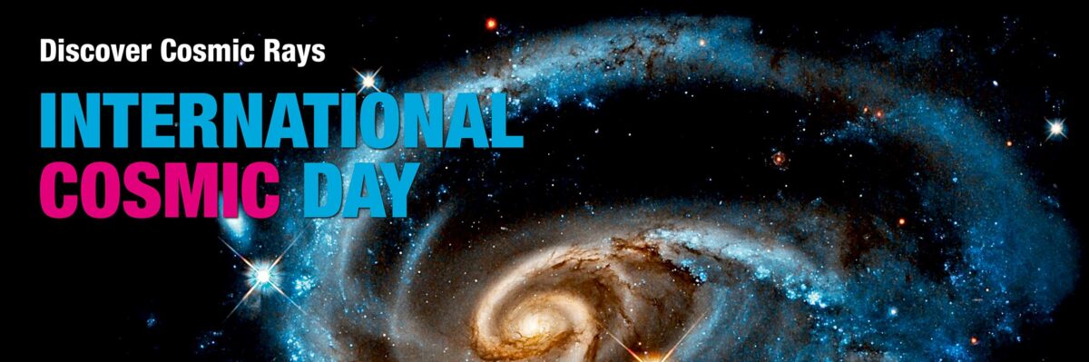 Schriftzug International Cosmic Day