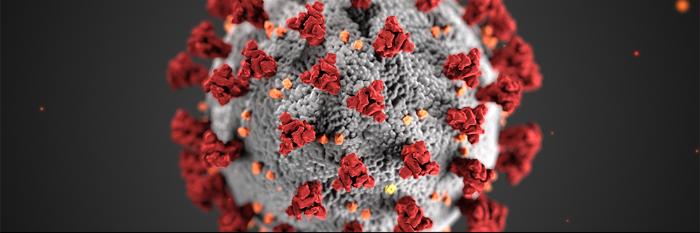 Nahaufnahme des Coronavirus