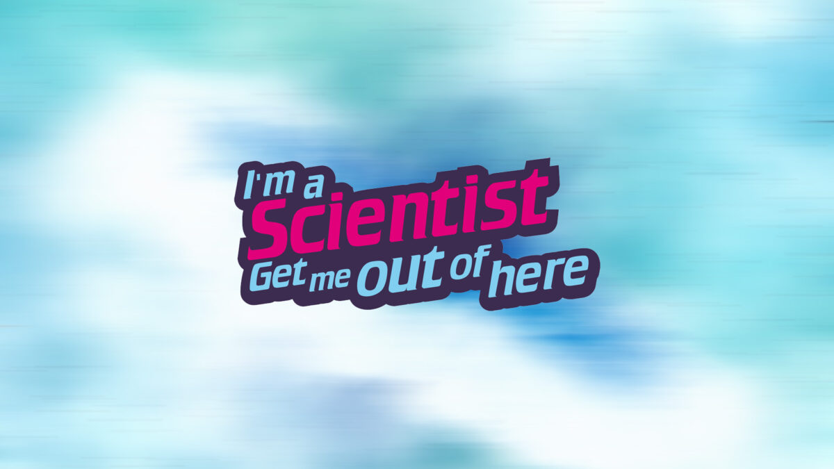 Schriftzug I'm a Scientist Get me out of here